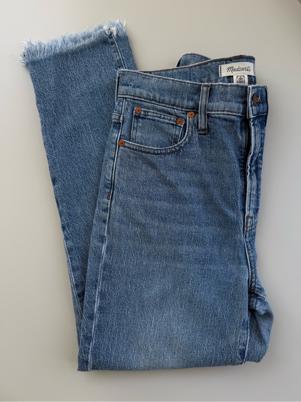 Madewell Perfect Vintage Crop Jeans Blue Wash 27 - Picture 11 of 13